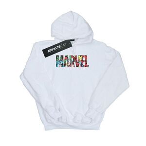 Marvel Comics Boys Logo Character Infill Hoodie / White